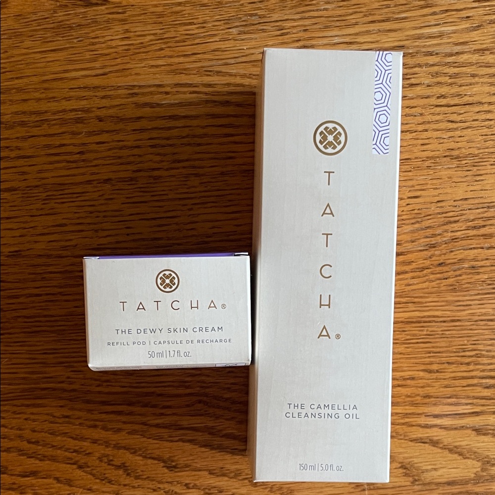 Tatcha Cream and Gold Skincare Set